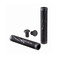 Grit Handlebar Grips - 160mm - Black (pair)