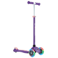 Globber PRIMO PLUS with Lights - Purple/ Pastel Pink 