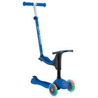 Globber GO UP SPORTY Lights with Stabilizer- Navy Blue/ Dark Navy Blue