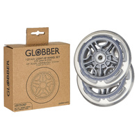 Globber 121mm Coloured Light Up Wheel pair  - GoUp/Junior/Primo/ Elite/ Master/ Flow