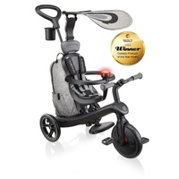 Globber EXPLORER Trike 4 in 1 DELUXE PLAY -Black/Grey