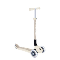 Globber ECOLOGIC PRIMO Foldable Scooter with Lights - Coconut 