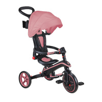 Globber EXPLORER Trike 4in1 FOLDABLE - Deep Pastel Pink 