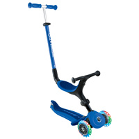 Globber GO UP ACTIVE with Lights - Navy Blue/ Dark Blue