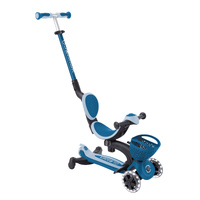 Globber Go Up Baby Lights 360 - Dark Blue/Pastel Blue