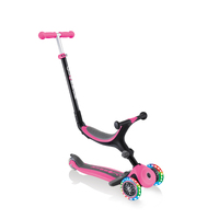Globber GO UP FOLD PLUS LIGHT UP WHEELS - PINK Ride on / Scooter
