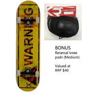 Rampage Bonus Skateboard Bundle - Skateboard plus Pads