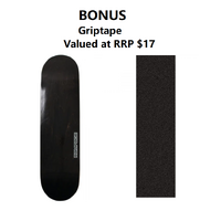 Rampage Bonus Skateboard deck Bundle - 8" DECK plus Griptape