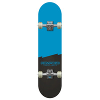 RAMPAGE Plain Third Blue/Black stain 7.75" complete skateboard 