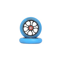 Grit 10R Wheels - 110x24mm Black/Blue PU (Pair)